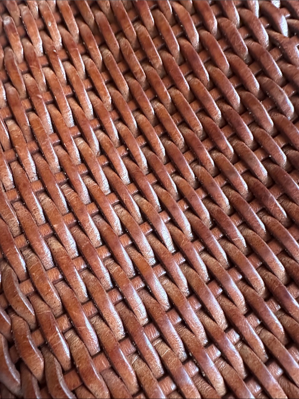 Vintage Ellepi Leather Woven Purse - Picture 7 of 8